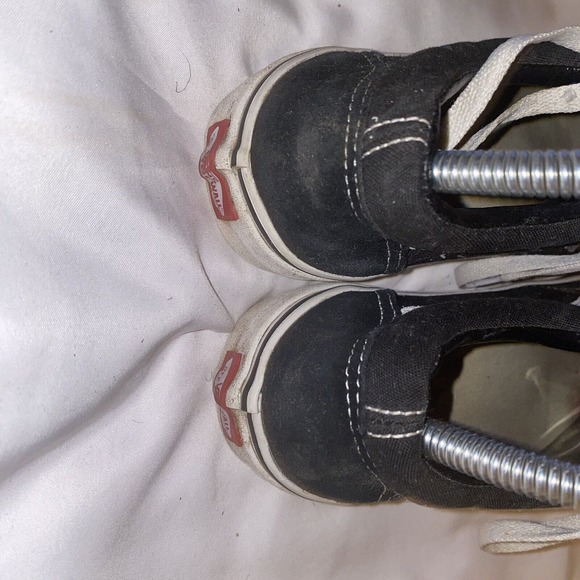 VAN OLD SKOOL BLACK WHITE STRIPE SUEDE LOW TOP SNEAKER Women SIZE 8 M - Picture 10 of 11